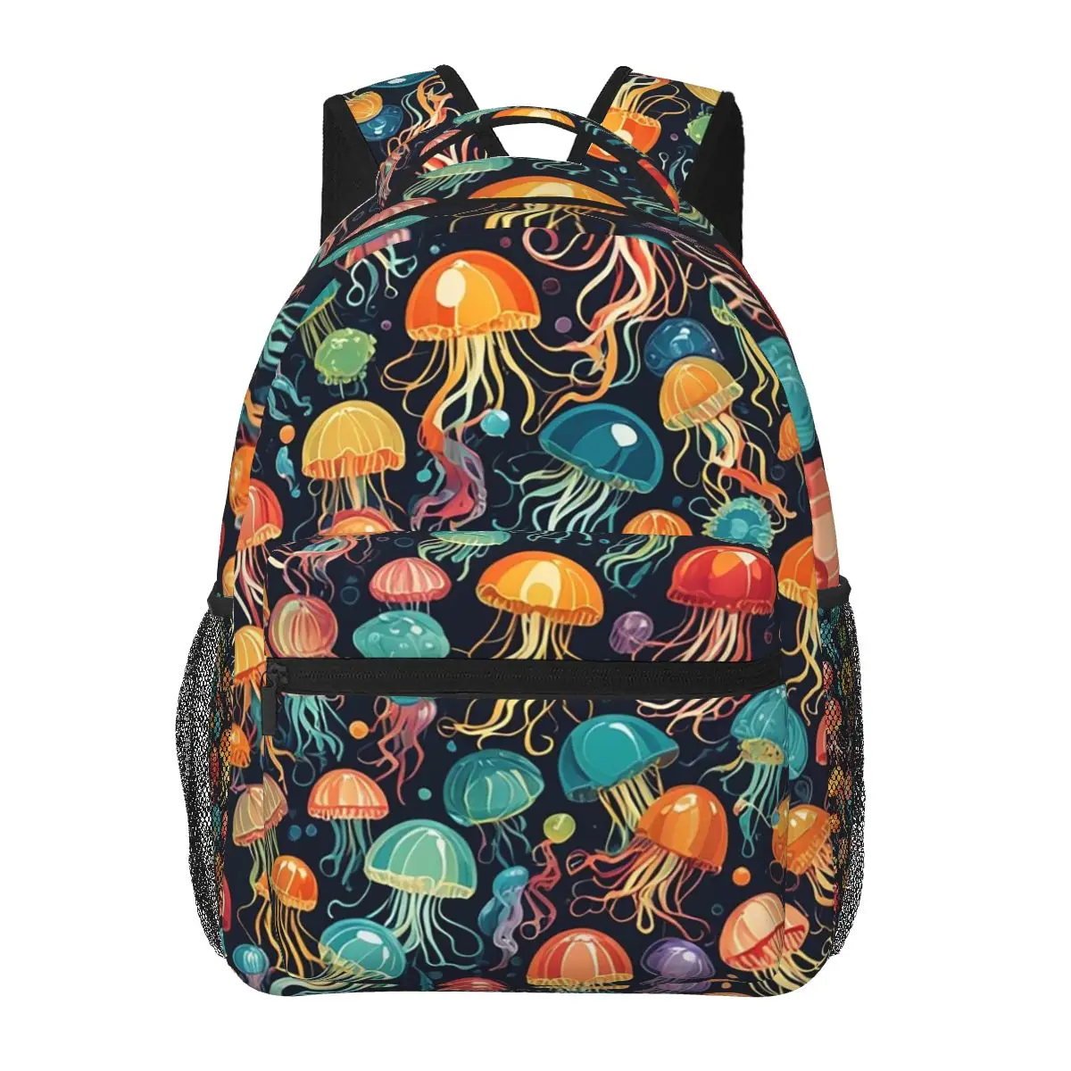 

Abstract Fantastic Jellyfish Swarm Student Backpack School Bag Hiking Travel Daypack for Boys Girls Bookbag Shoulder Bags
