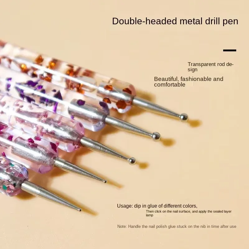 8Pcs/Set Nail Art UV Gel Liner Painting Brushes Drawing Flower Striping 3D Design Diy Manicure Tool Nail Brush Kits