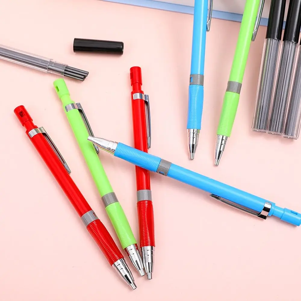 Simple 5.0mm Mechanical Pencil With Pencil Sharpener Smooth Writing Propelling Pencil Engineering Drawing 2B Pencil Stationery