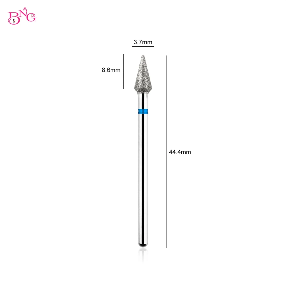 BNG Small Triangle Diamond Nail Drill bits Dead Skin Remove Manicure Drill Bits E-file Cuticle Nail Polishing Tools Nail Prepare