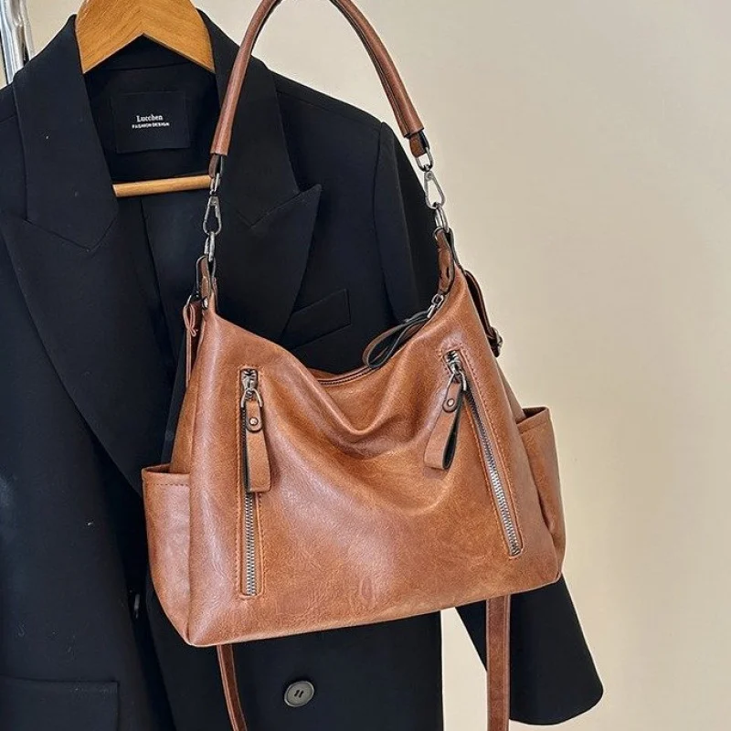 

2025 New High-end Luxury Brand Ladies Leather Tote Bag Famous Designer Vintage Elegant Paris​