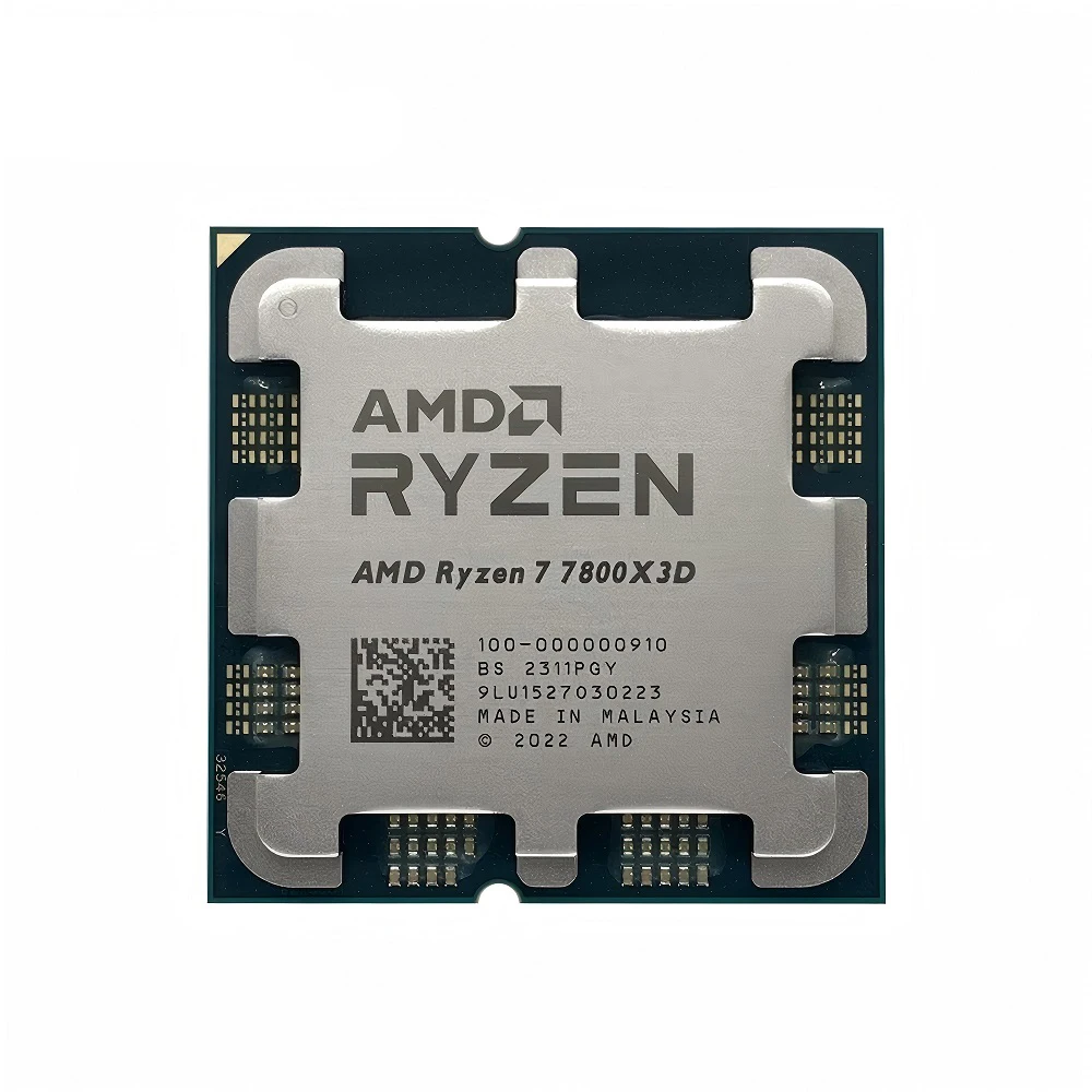 Nueva CPU AMD R7 7800X3D AMD Ryzen 7 7800X3D CPU para juegos de ordenador 5GHz 8 núcleos 16 hilos 64MB Cache L3 sin caja AMD