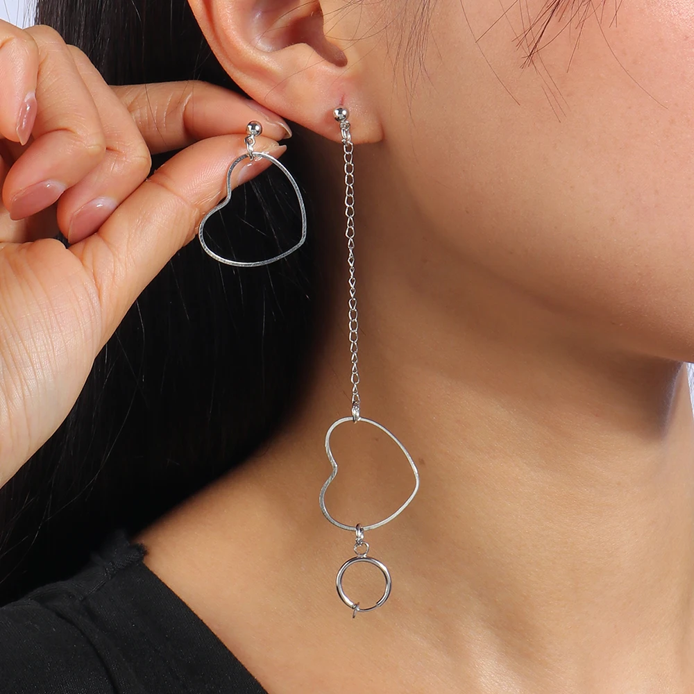 Aihua Neue Stylist Gold Farbe Mini Stern Herz Ohrringe Für Frauen Ohr Clips Ohrringe Kein Piercing Lange Ohr Manschette Schmuck Geschenke – Detail 11