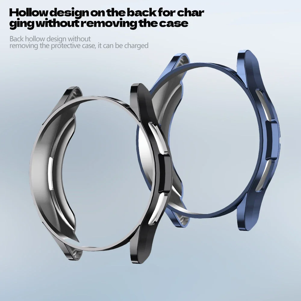 Чехол для Samsung Galaxy Watch 6 43 мм 47 мм, защита экрана из ТПУ, бампер для Galaxy Watch 6 Classic Galaxy Watch 5 40 мм 44 мм, чехол