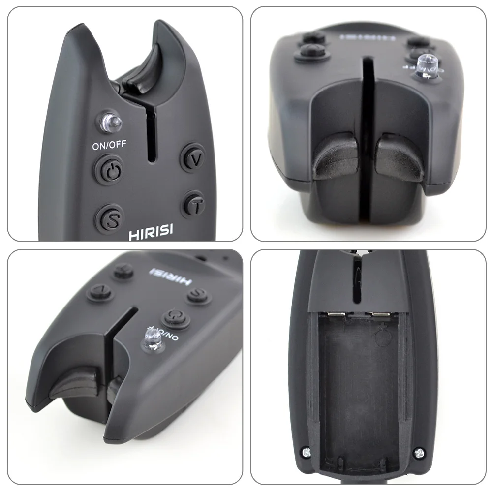 Hirisi 2er-Set Karpfenbissalarm mit LED-Nachtlicht, hoher Empfindlichkeit und Anti-Interferenz-Bissensor – Karpfenangel-Alarmindikator-Ausrüstung – Detail 2