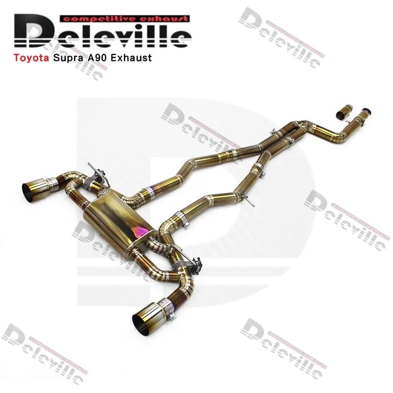 Auto Performance Catback exhaust Muffler For Toyota Supra A90 3.0T 2020-2023 Burnt Gold Titanium Car Exhaust Pipe Escape