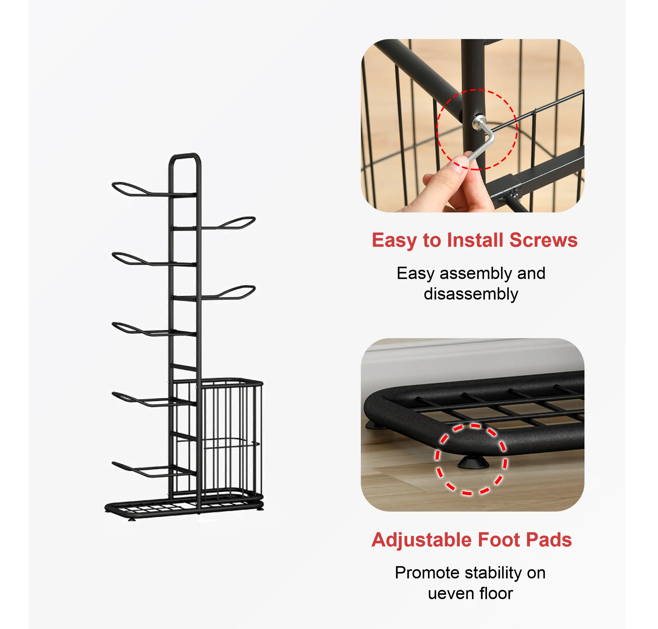 رف تخزين كرة السلة المعدني القابل للتعديل من 7 طبقات، حامل عرض منظم للمعدات الرياضية لصالة الألعاب الرياضية