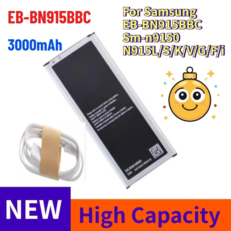 

Mobile Phone Batteries for Samsung EB-BN915BBC Sm-n9150 N915L/S/K/V/G/F/i