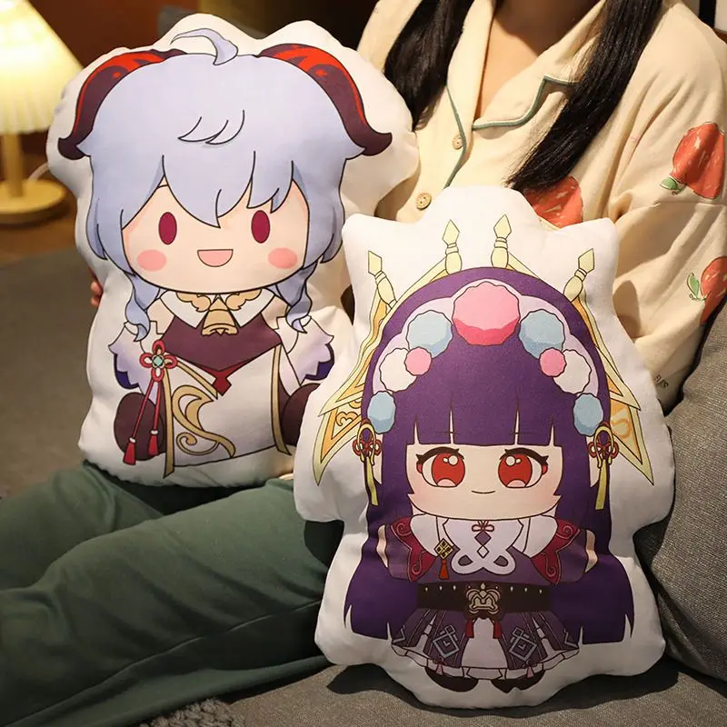 Genshin Impact Yae Miko Kamisato Ayaka anime peripheral creative cartoon cute doll pillow sofa cushion soft and skin-friendly