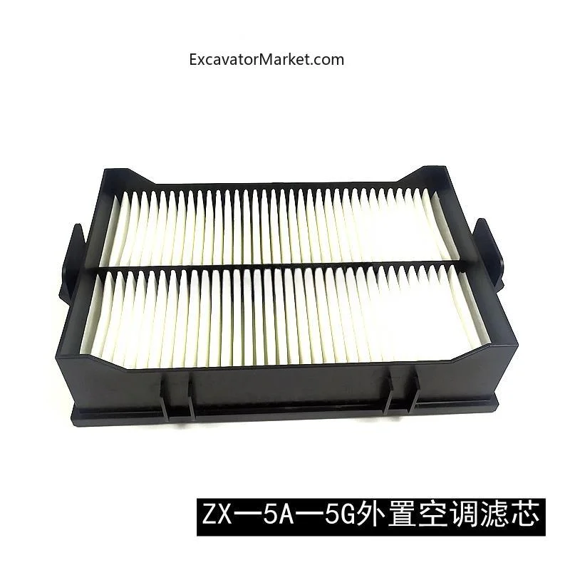 For Hitachi ZX200-5G 210 260 490-5A built-in external air conditioning filter element Filter mesh High quality Excavator Parts