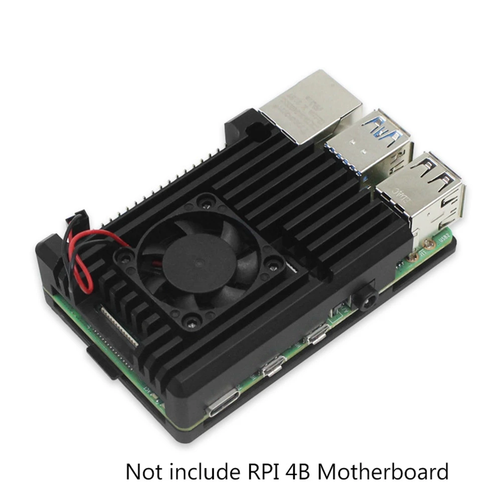 

Эффективный алюминиевый корпус для радиатора Raspberry Pi 4B с охлаждающим вентилятором