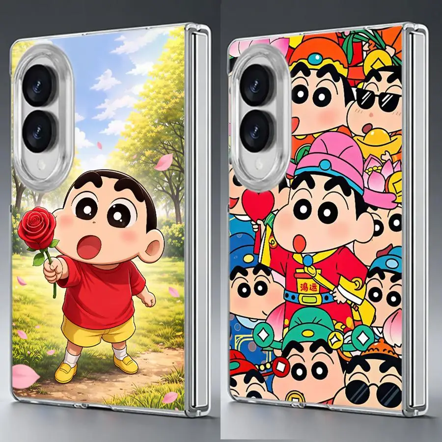 Crayon Shins‑Chan Fortune Phone Capa Case for Samsung Galaxy Z Fold8 Wide ZFold8 Ultra Z Fold 8