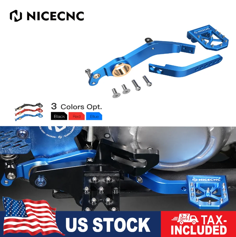 

New For Raptor 700R 700 Rear Brake Pedal Lever For Yamaha Raptor 700 2013-2023 700R SE Dirt Road ATV Accessories Red Black Blue