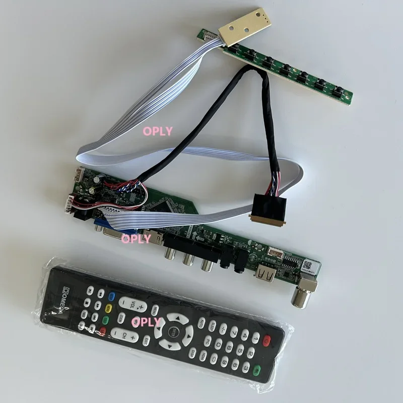 Kit de placa controladora de TV para LTN140AT21 LTN140AT21-001 1366x768 14 "compatible con HDMI RF USB AV VGA Audio pantalla LED DIY