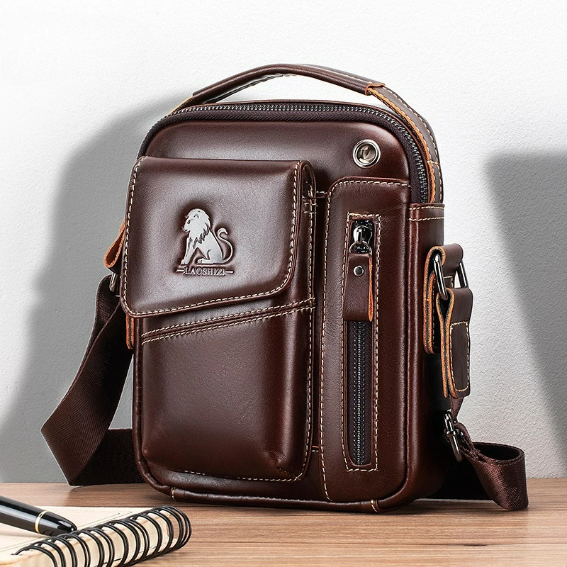 

Мужские деловые сумки через плечо из искусственной кожи, спортивные сумки через плечо, ретро-сумка из воловьей кожи с верхним слоем