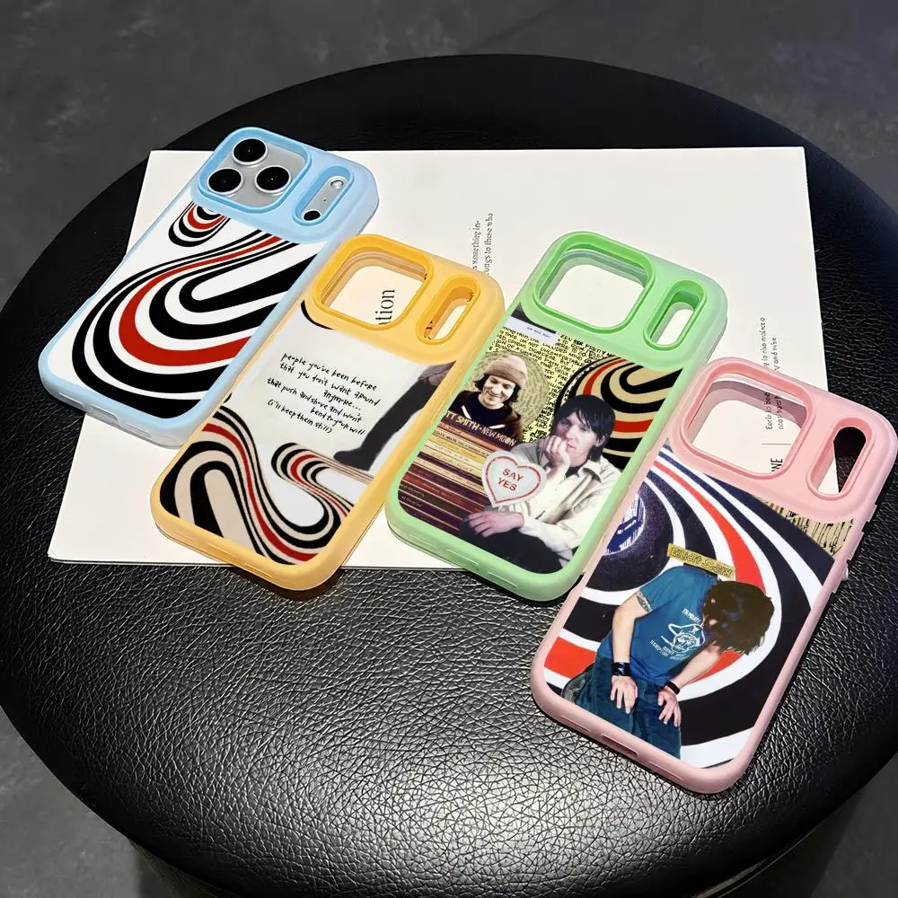 Famous Singer Elliott Smith Phone Case 2-in-1 Detachable Clear with Card Holder for iPhone 12-17 Soft Multi-Color