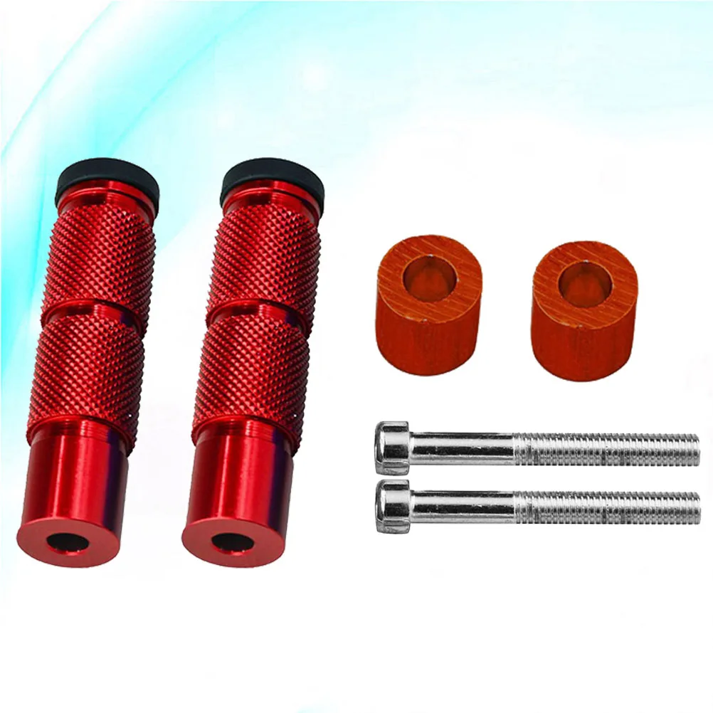 

1 set Footrest Pedal Motorcycle Foot Rest Aluminum Alloy Anti-Slip Foot Rest For Motorbike Long Ride Comfort Safety Red