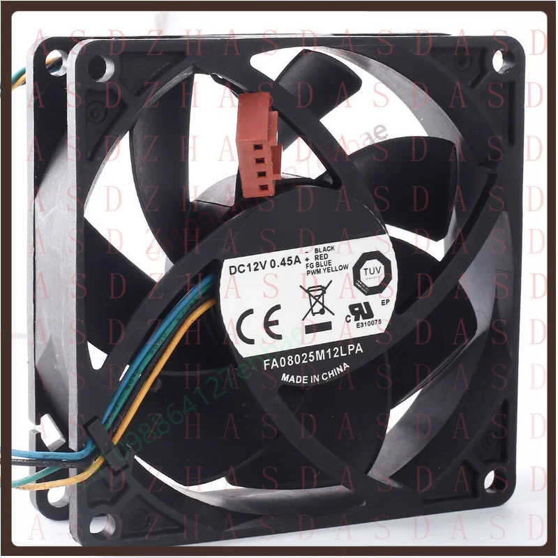Z  for FA08025M12LPA 8CM 80*80*25MM 0.45A DC 12V 4-lines cooling fan