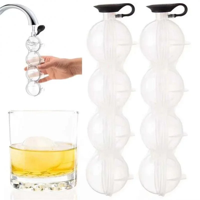 New Large Ice Mould Ice Ball Maker Box For Shape Cocktail Use Sphere Round Ball DIY Home Bar Party  Cube Tray Maker Tools