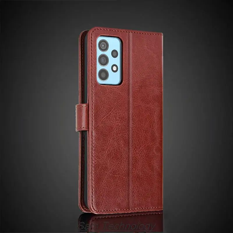 Card Holder Cover Case for Samsung Galaxy A52 A52s 5G Pu Leather Flip Cover Retro Wallet Phone Case Business Fundas Coque