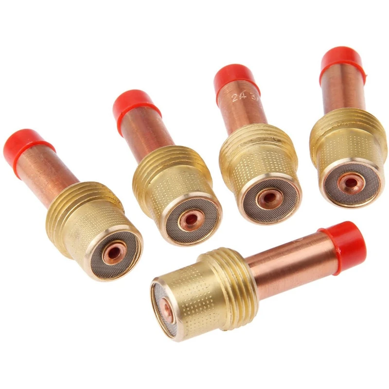 10Pcs TIG Accessory Gas Lens Medium 45V26 Size 2.4Mm 3/32 Inch For Welding Torch 17 18 26 DB PTA SR Series Consumables