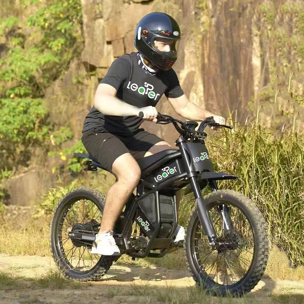 

Hydraulic Disc Brake Downhill Full Suspension Lithium Battery 48V 2000W Mountain 26 Inch Fat Tire Electric Dirt Bike