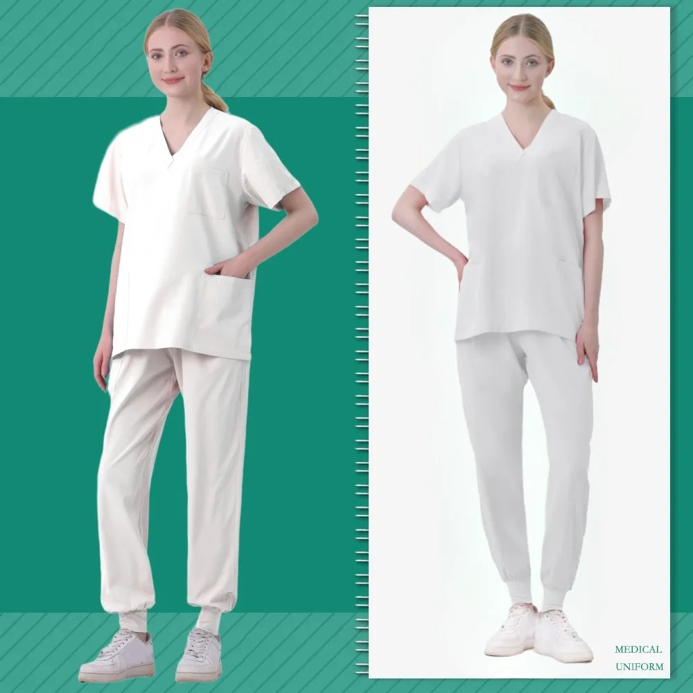 

women's medical uniforms Spring Hospital Nurse Nursing Clothes Hand Washing Clothes Women's Stretch Brush Hand Clothes Short