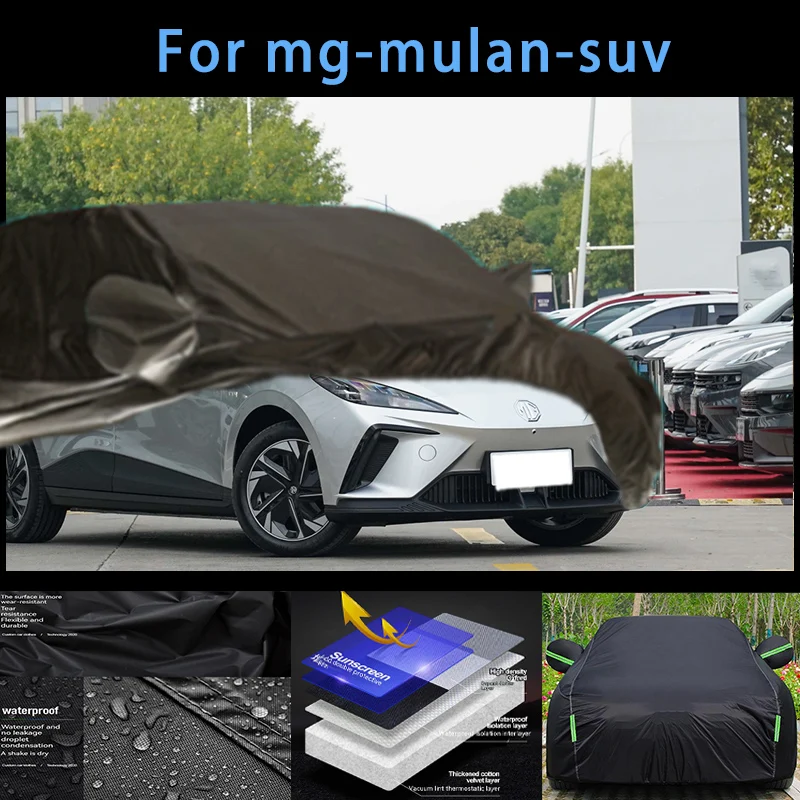 

For mg-mulan-suv Outdoor Protection Full Car Covers Snow Cover Sunshade Waterproof Dustproof Exterior Car accessories