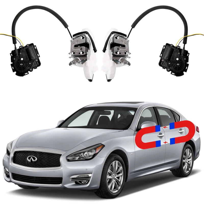 For Infiniti Q70 Electric suction door refitted automatic locks Car Intelligence Soft Close accessory tools Electronic lock