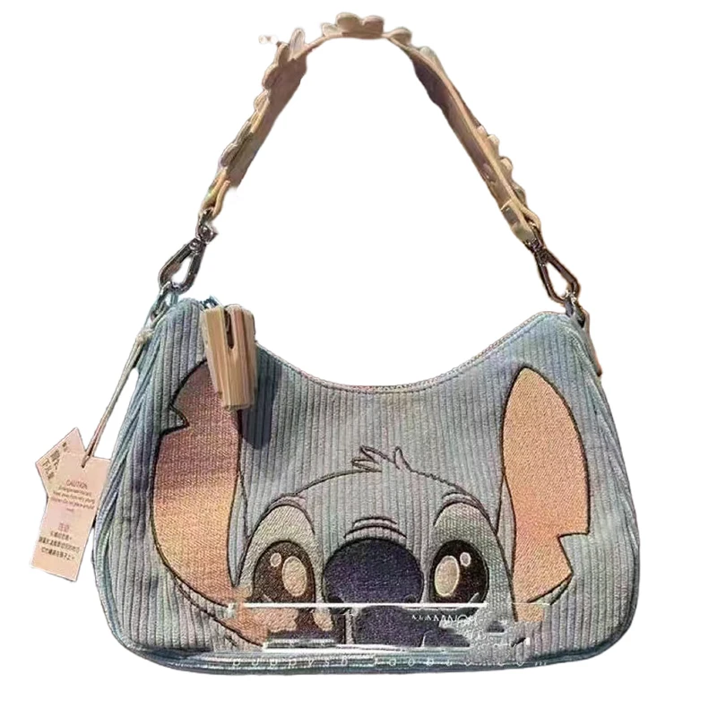 ścieg torba na ramię Disney torebka Cartoon sztruksowa torba pod pachami kobiety Anime małe kopertówki torby typu crossbody torba na dżinsy dziewczyny prezent