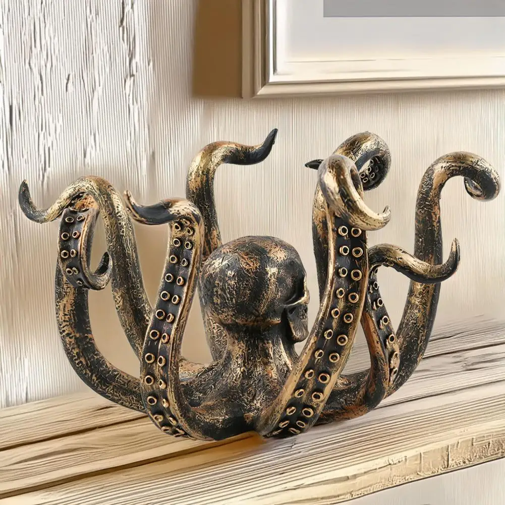 

Resin Octopus Figurine Octopus Mug Holder Resin Sea Figurine Coffee Cup Organizer Stand Rack Kitchen Countertop Decor for Home