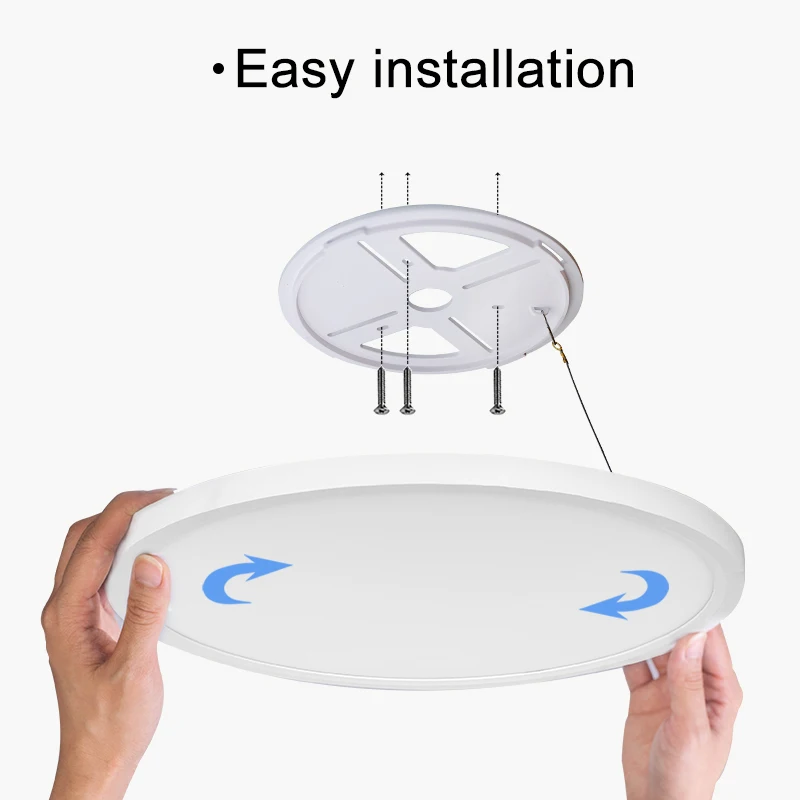 Smart Ceiling Lights 0.94 Inch Remote APP Control Ultra Thin Dimmable Modern Round LED Ceiling Lamp Bedroom Dining Room Kitchen