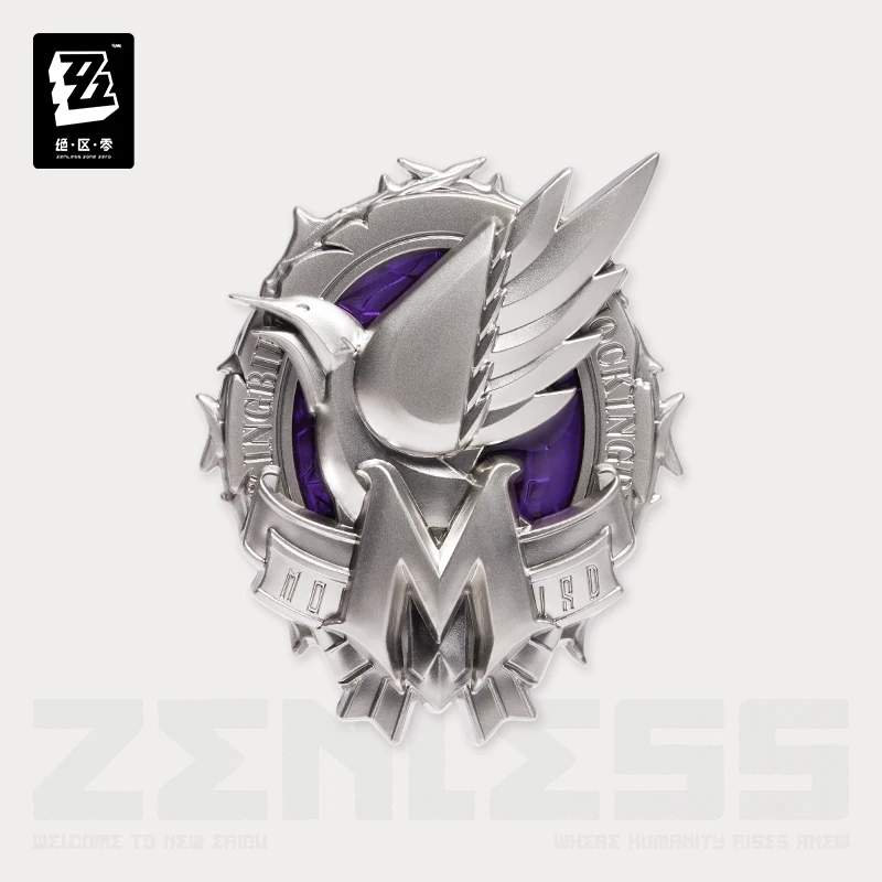 شارة معدنية رسمية أصلية ZZZ Zenless Zone Zero Mihoyo Anime Game Badge أزياء تنكرية هدية الهالوين الأنيمي