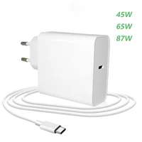 45W 65W 87W 20V 3.25A USB tipo C PD cargador USB C adaptador de corriente para ordenador portátil para Macbook Pro 12 13 Huawei Matebook HP DELL Notebooks