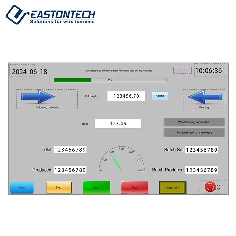 EW-1325+S Software Control Corrugated Heat Shrink Tube Plastic Pipe Cutting Machine Rubber Sheet Cutting Machine