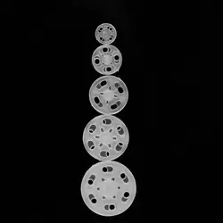 100pcs 7mm/10mm/13mm/15mm/18mm ABS Plastic Snap Fasteners Press Button Stud Sewing Accessory DIY Crafts Handmade