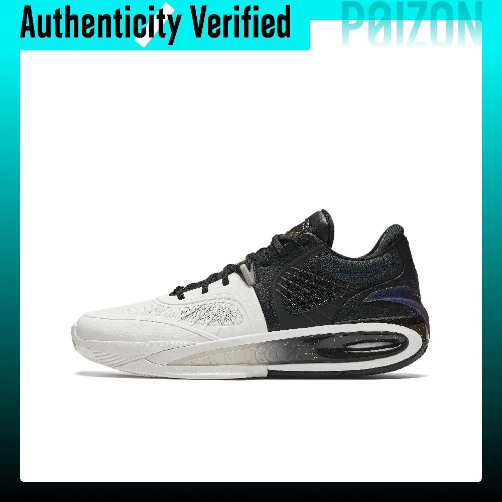 ANTA KT10 Basketball Shoes Men's Low-top Time Capsule/Black White 112441101-1