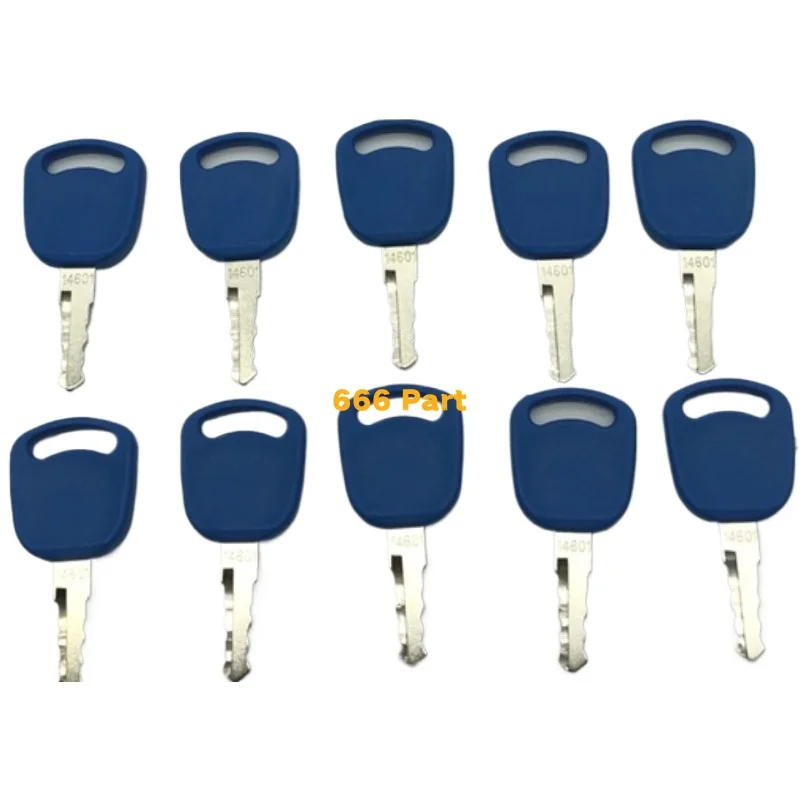 10PCS keys For New Holland 14601 Excavator Key Excavator Grader Dozer Ford Tractors