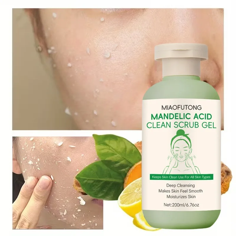 

200 мл отшелушивающий гель для лица, глубоко очищающий поры, уход за кожей, отбеливающий, увлажняющий, восстанавливающий скраб для лица, уход за кожей