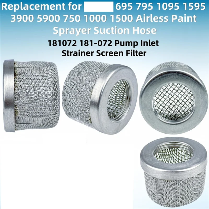 M12K-استبدال شاشات تصفية الرش بدون هواء لبخاخ الطلاء 695 795 1095 1595 3900-تشمل عدة 244067 181072 287032