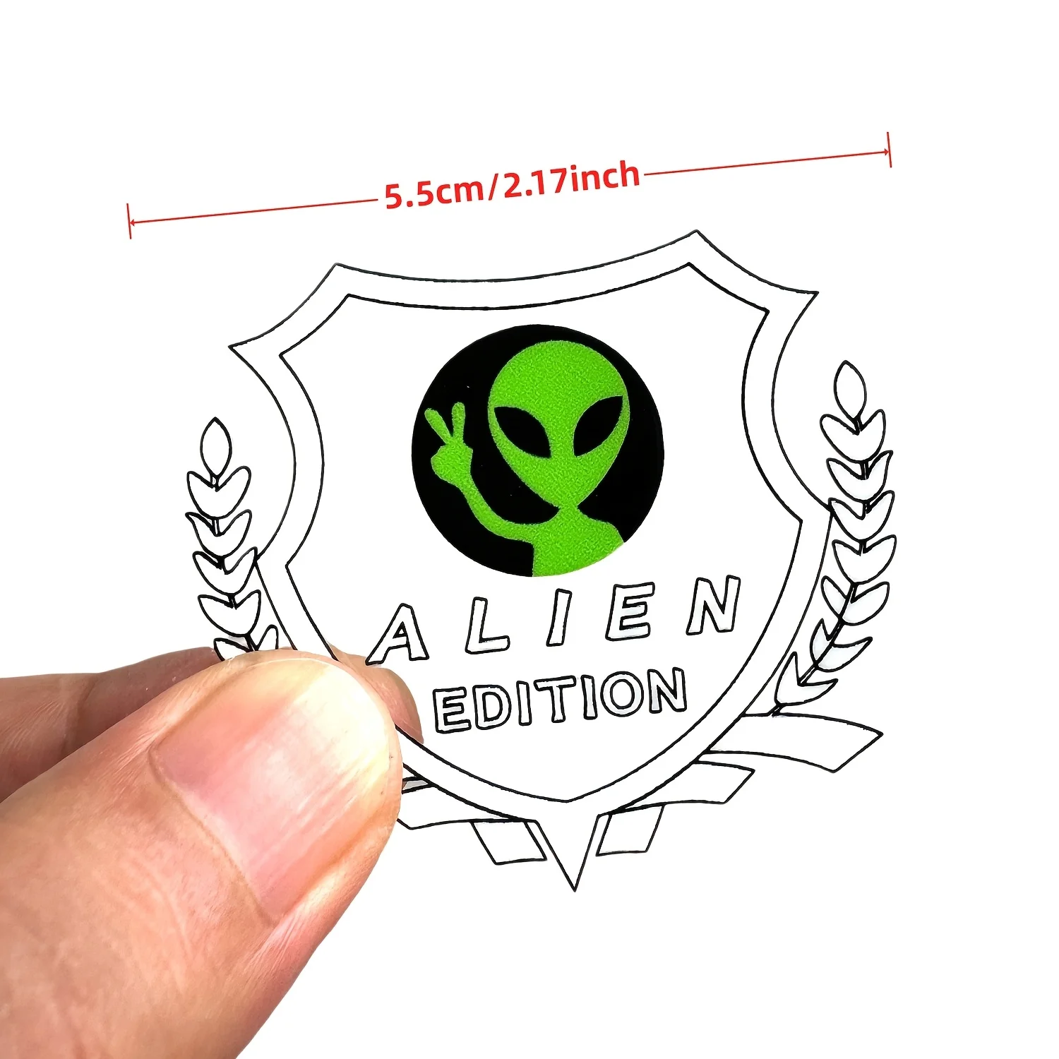 1Set Alien UFO Sticker Badge Decal Waterproof Vinyl for Car Truck Bumper Phone Laptop Suitcase Motorcycle