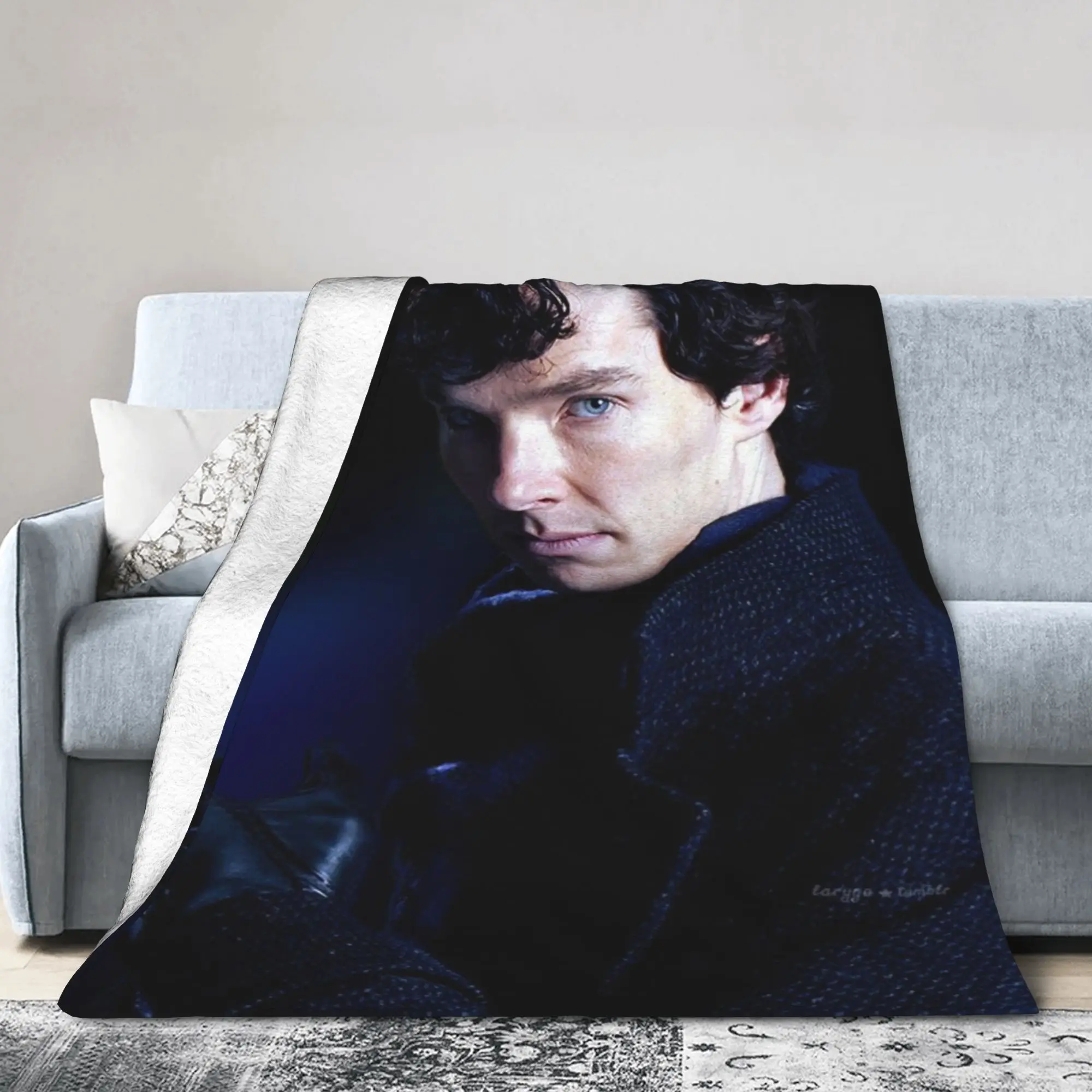 New Arrival Benedict Cumberbatch In Sherlock Blanket Ultra-Soft Flannel  Relax Throw Blankets Machine Washable