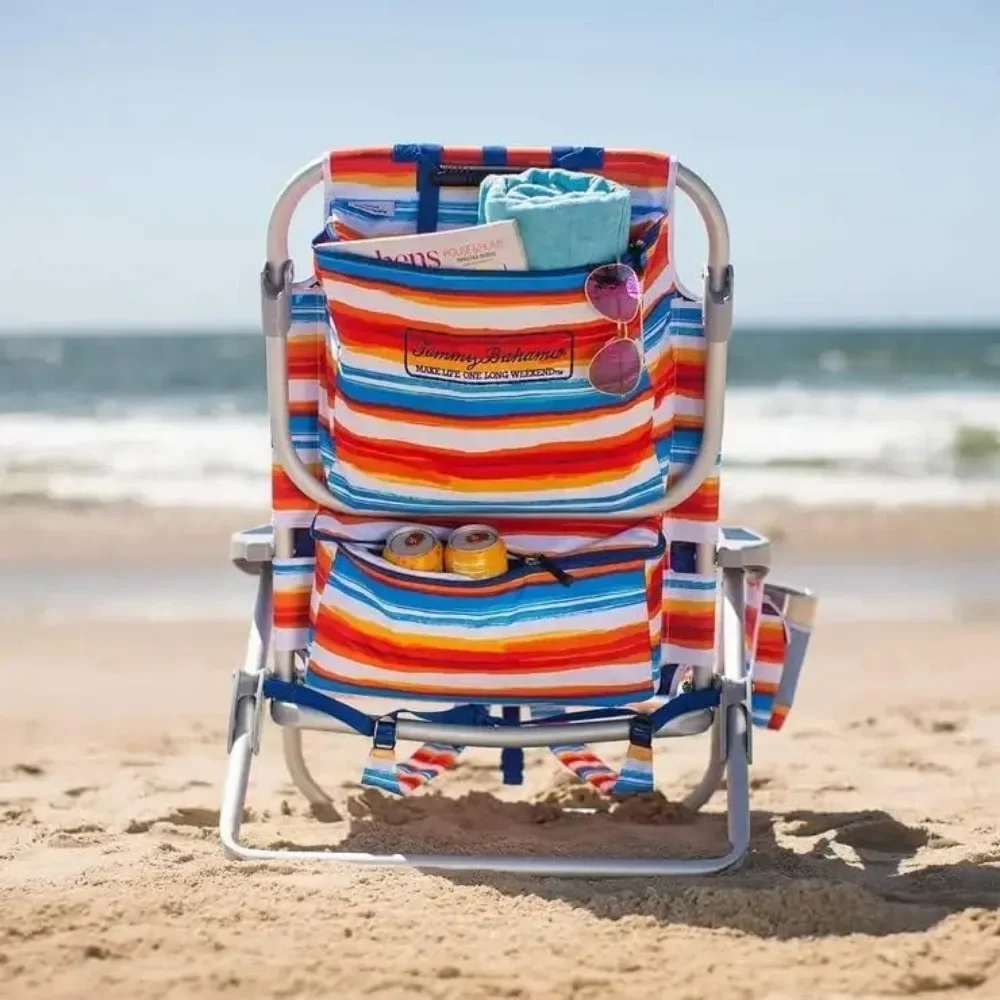 Beach Chair 2020 (Tropical Strips), Aluminium