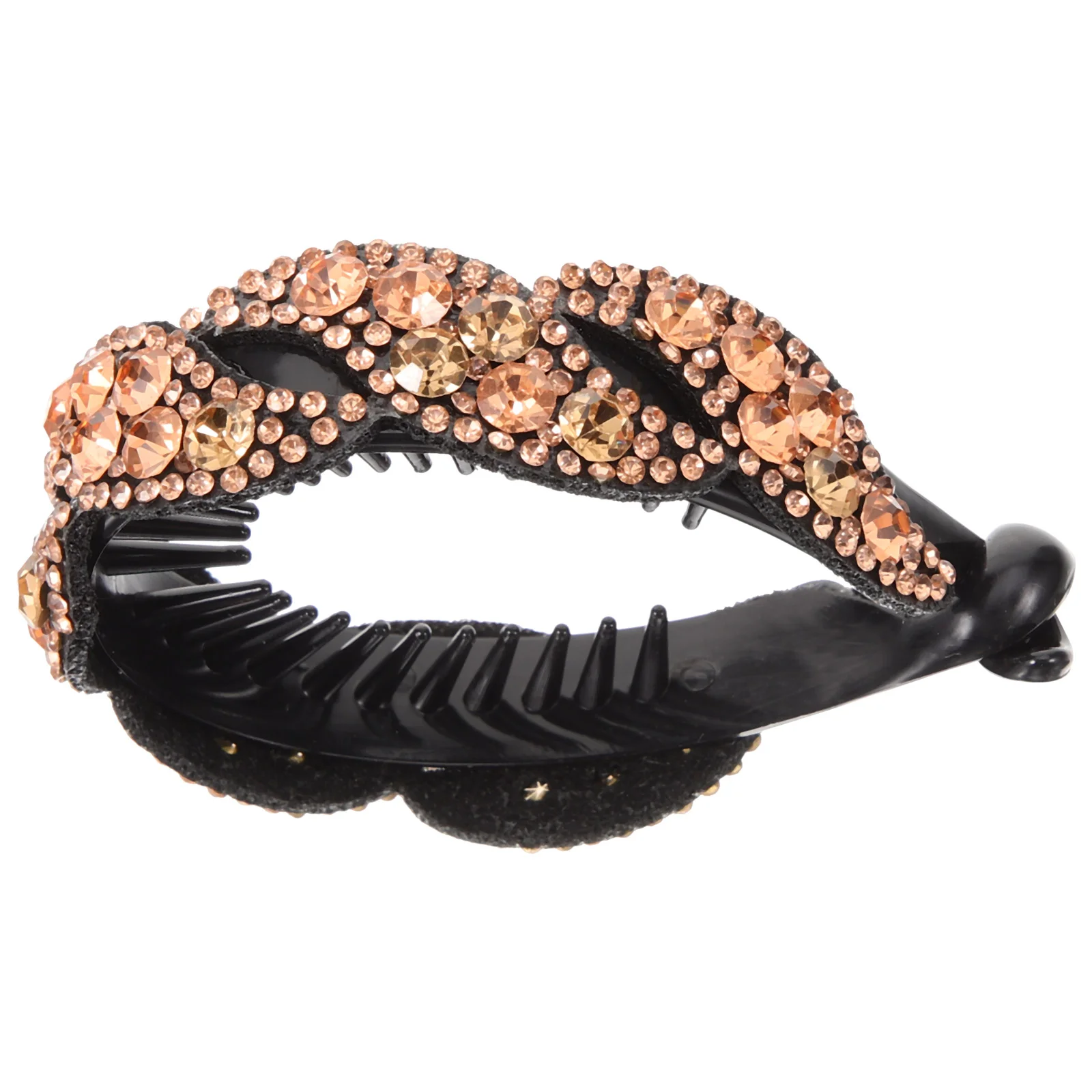 Banana Hair Clip Ponytail Holder Toothed Fashionable Clips for Lady Blue Women's