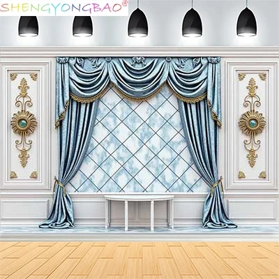 

Interior Wall And Floor Mouldings Photography Backdrops Retro Joinery Wood Paneling Palace Wedding Photo Background OR-03