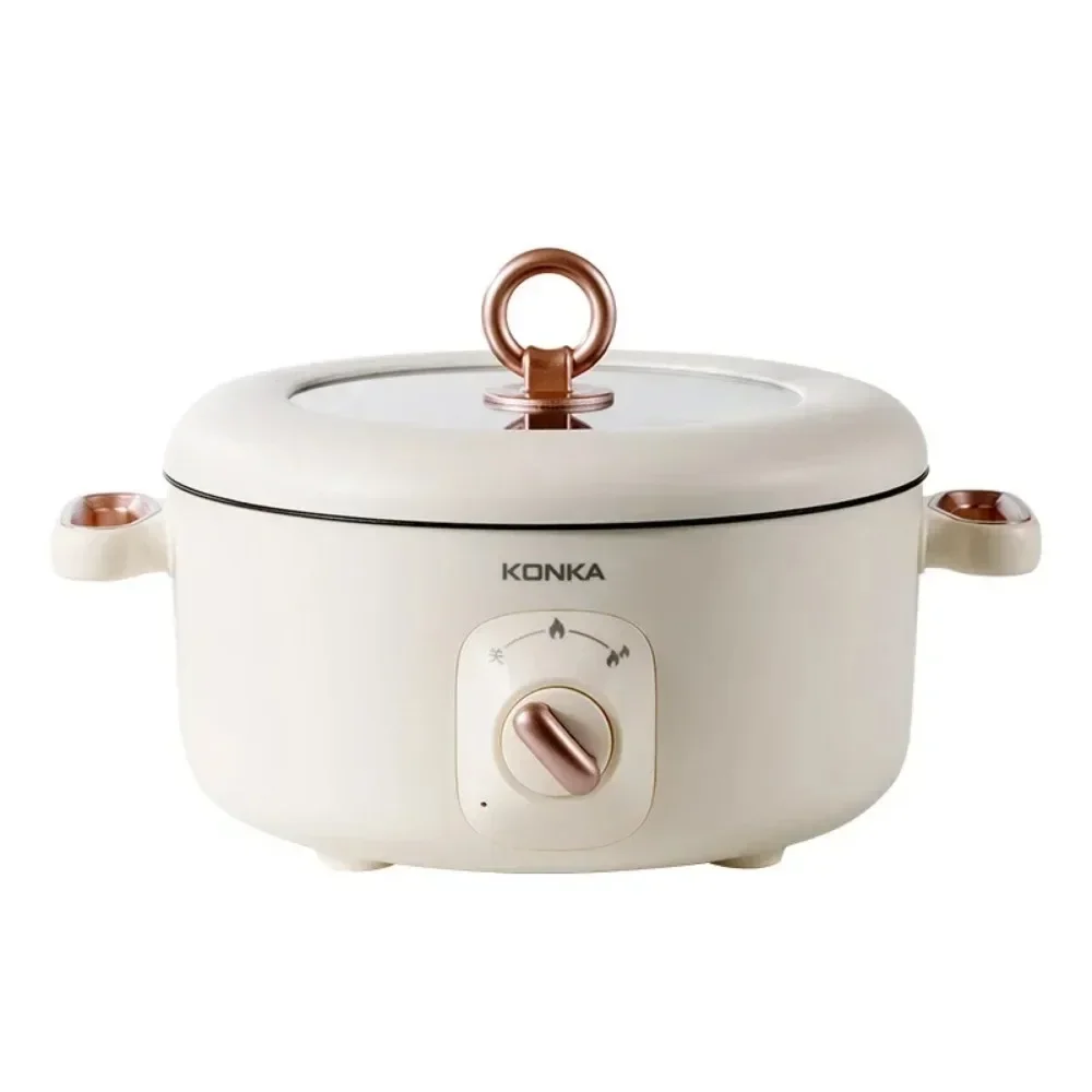 5L Electric cooker Household electric wok Multifunctional cooking pot Large capacity electric hot pot Integrated 220V