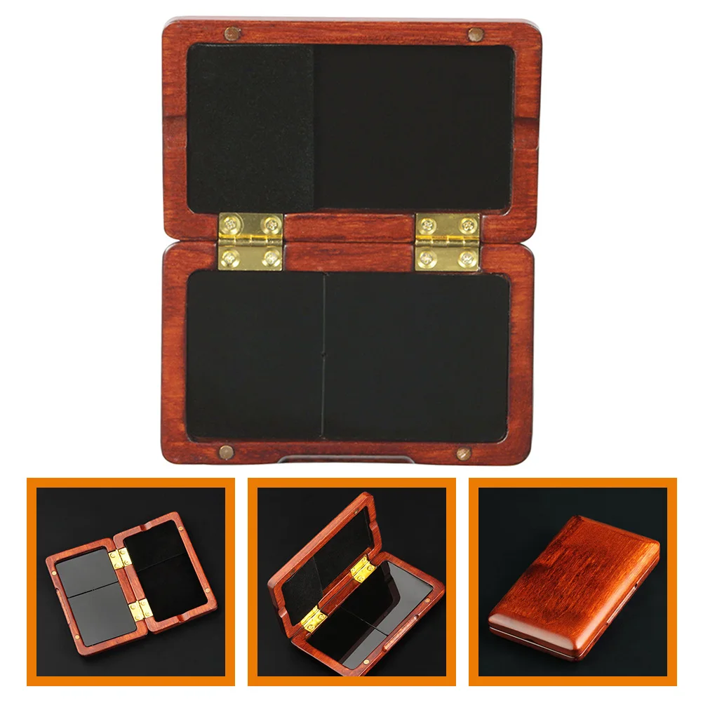 

Solid Wood Reed Box Oboe Holder Reeds Case Container Saxophone Mouthpiece Storage Small
