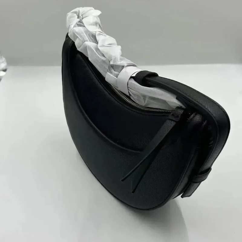 2025 Y2KFrance nye dames crossbodyas، الوضع الرجعية، zwart lederen ≥formige tas، lichtge الوزن ontwerp dames schoudertas