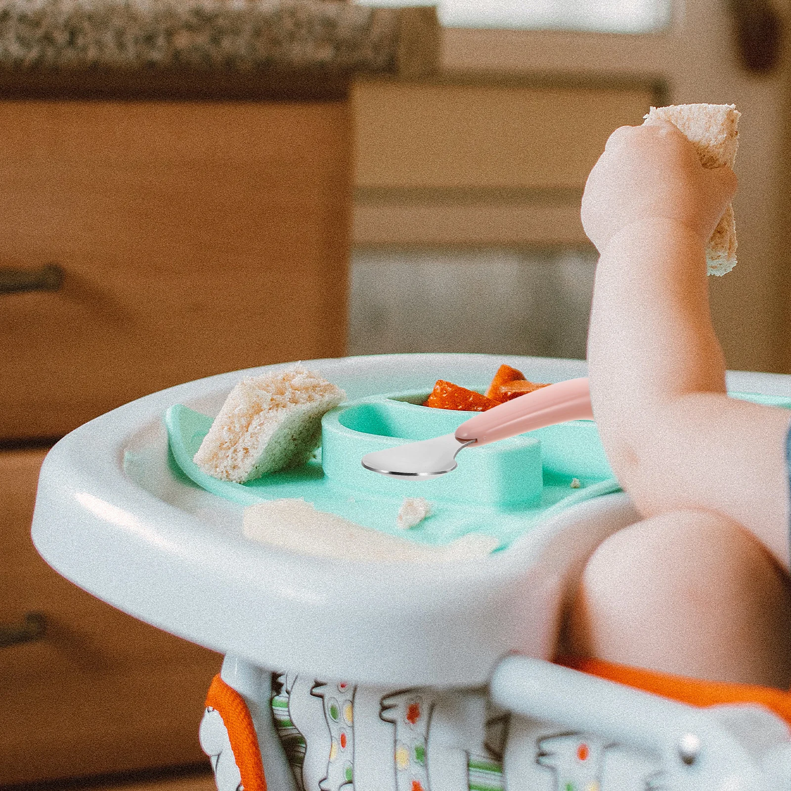 

1Pair Curved Spoon Set Creative Utensils Feeding Silverware Lunch Box Travel Essentials Dinnerware