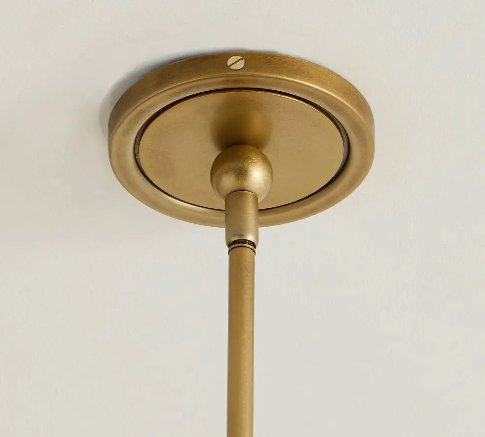 Recommended indoor bedroom, living room series fabric lampshade, antique brass veneer chandelier